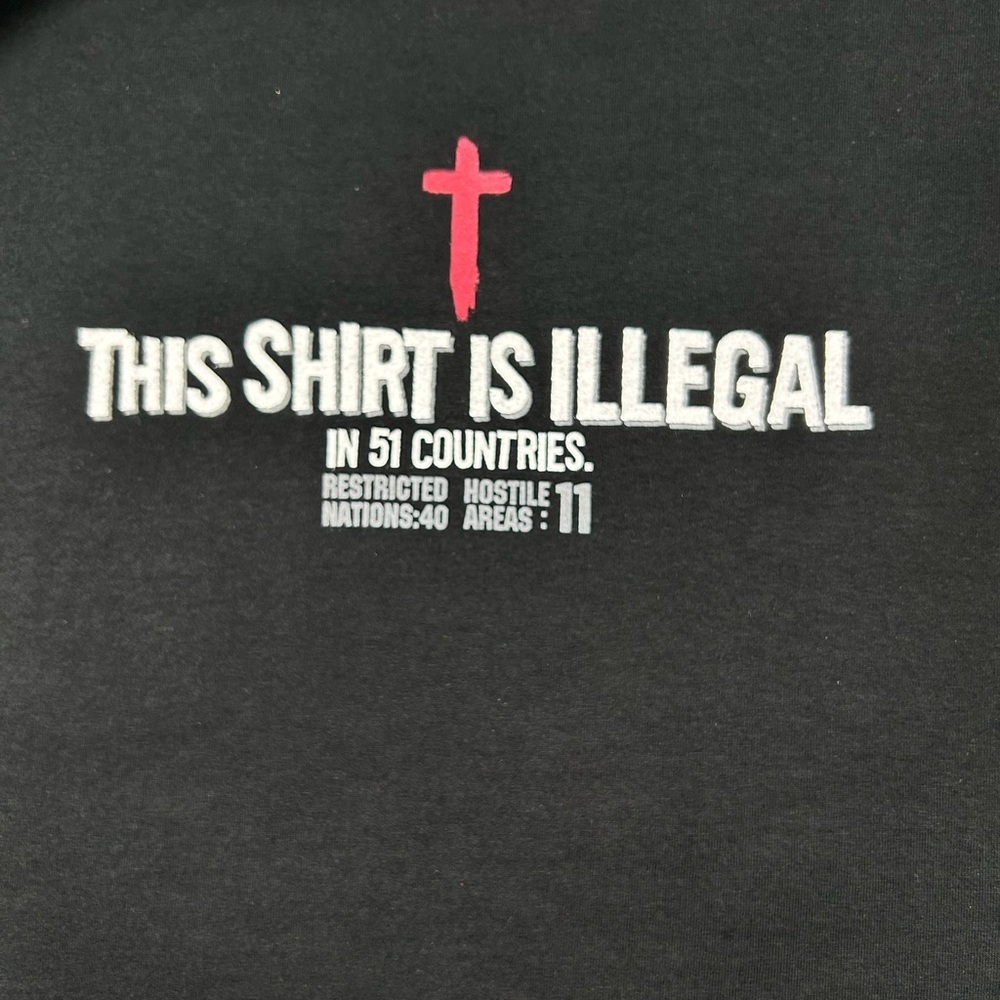 Christian Romans 1:16 Cross Graphic T-Shirt Black Gildan Size L Faith Tee NWT - Picture 2 of 10